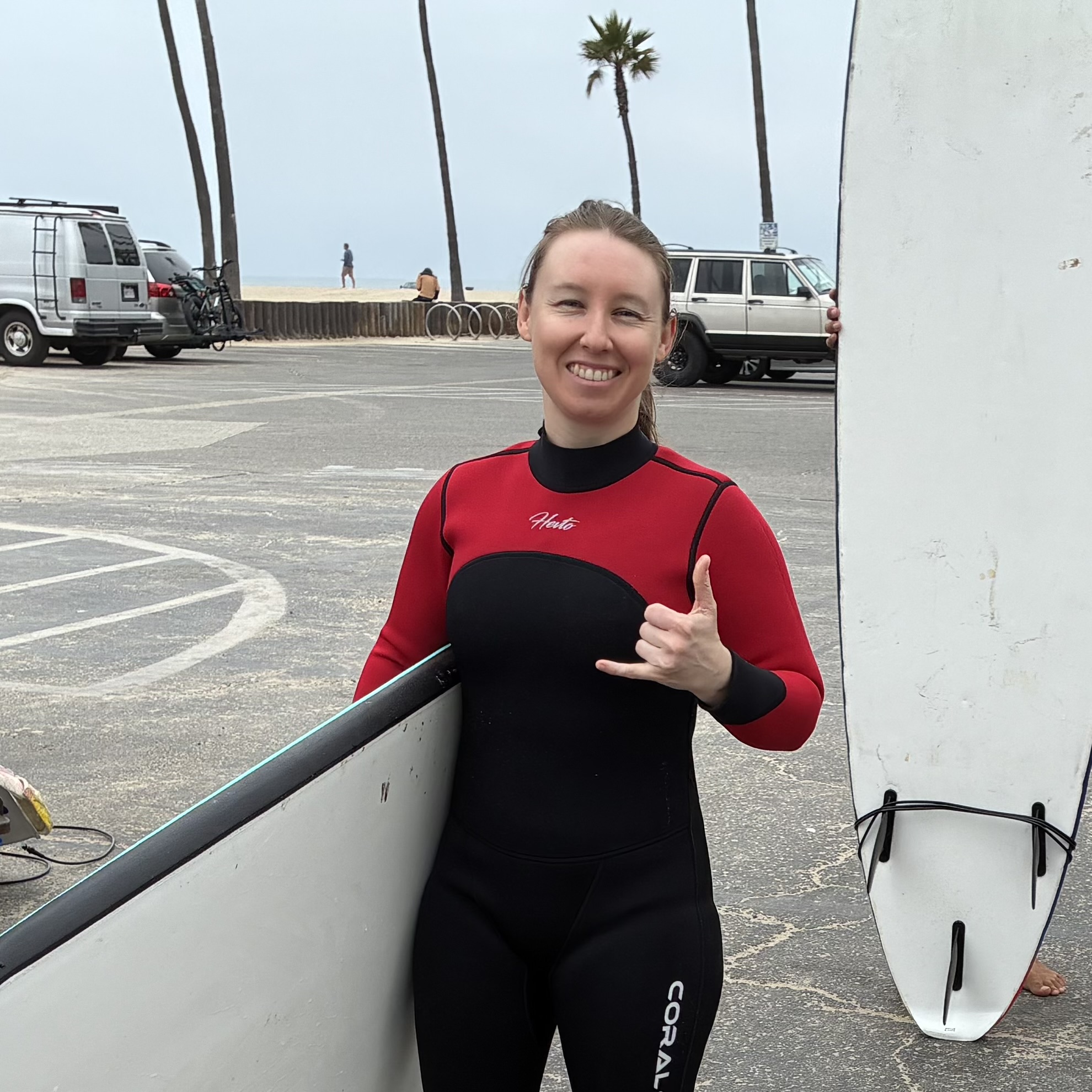 Rochelle surfing